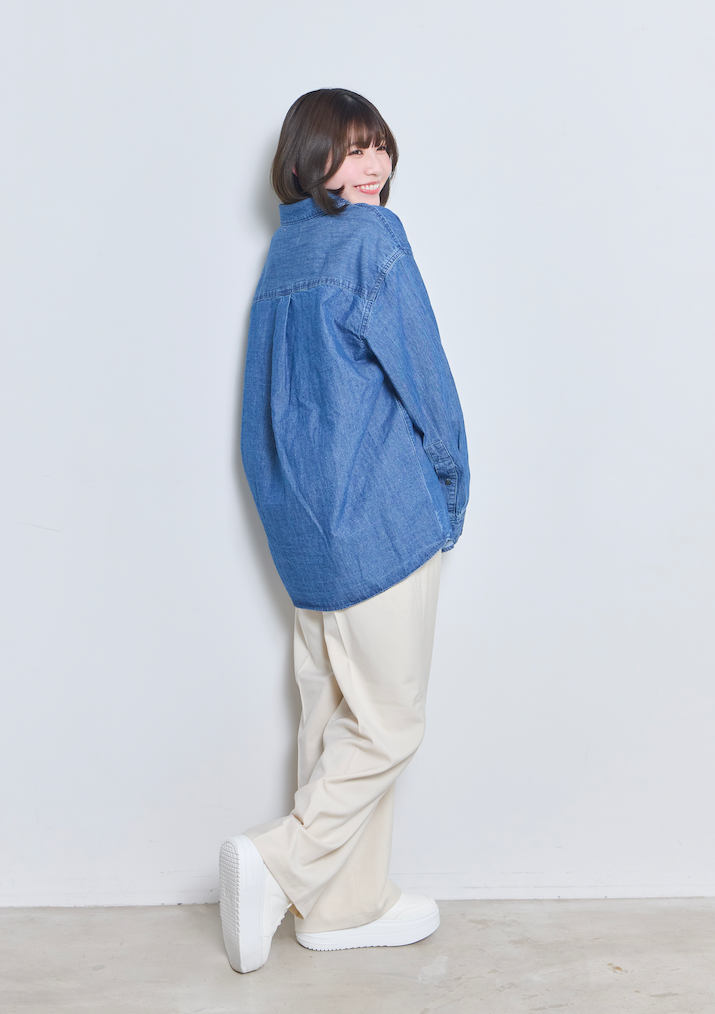 オーバーサイズデニムシャツ