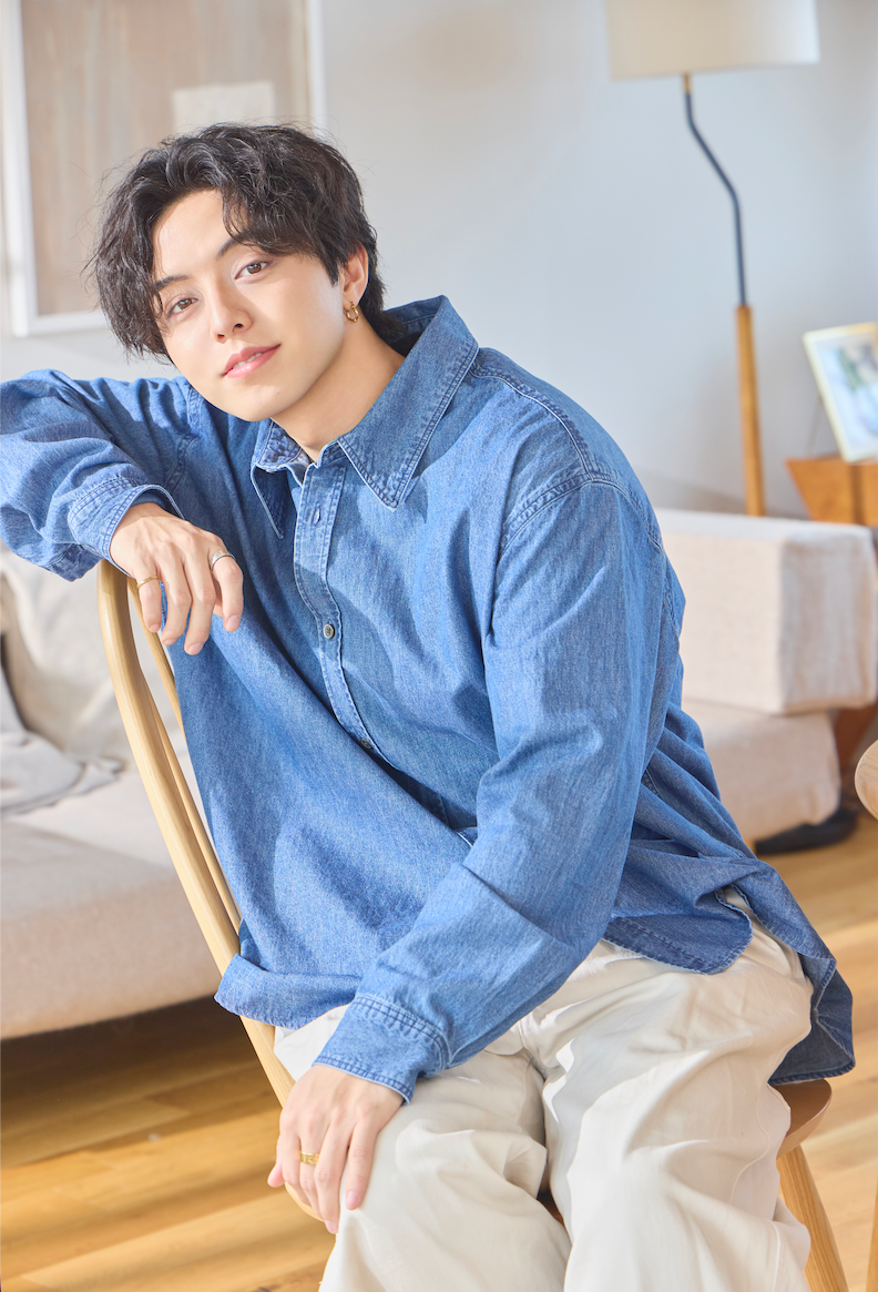 オーバーサイズデニムシャツ